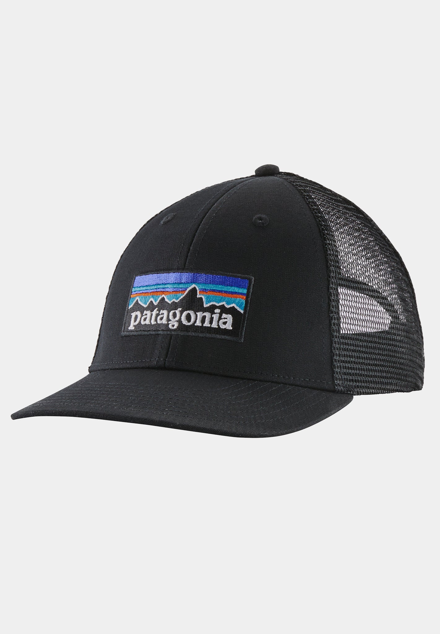 Patagonia P 6 Logo LoPro Trucker Hat Black