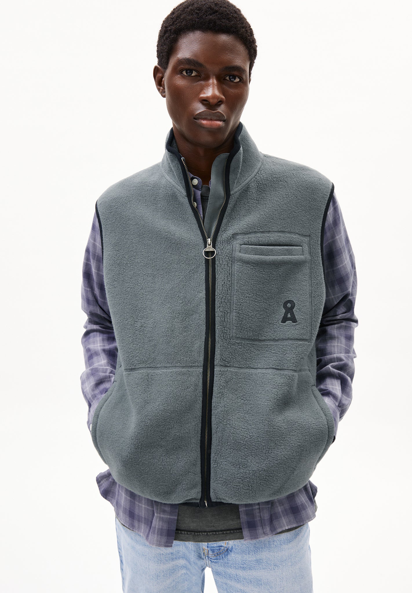 ARMEDANGELS - Aableo Fleece Vest - BACKYARD