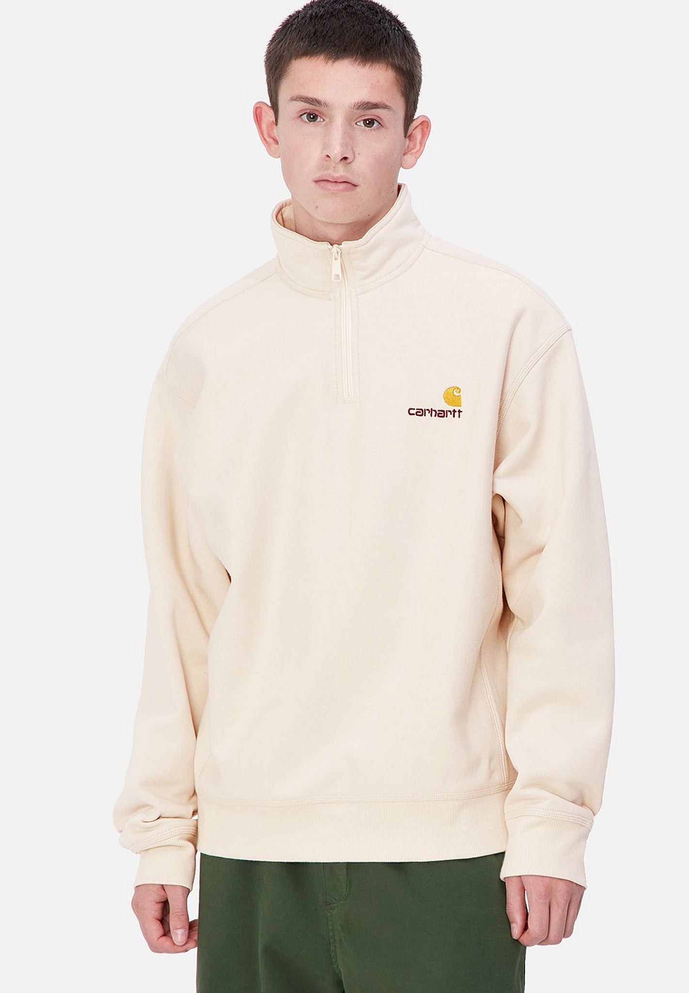 CARHARTT WIP - Half Zip American Script Sweat - BACKYARD