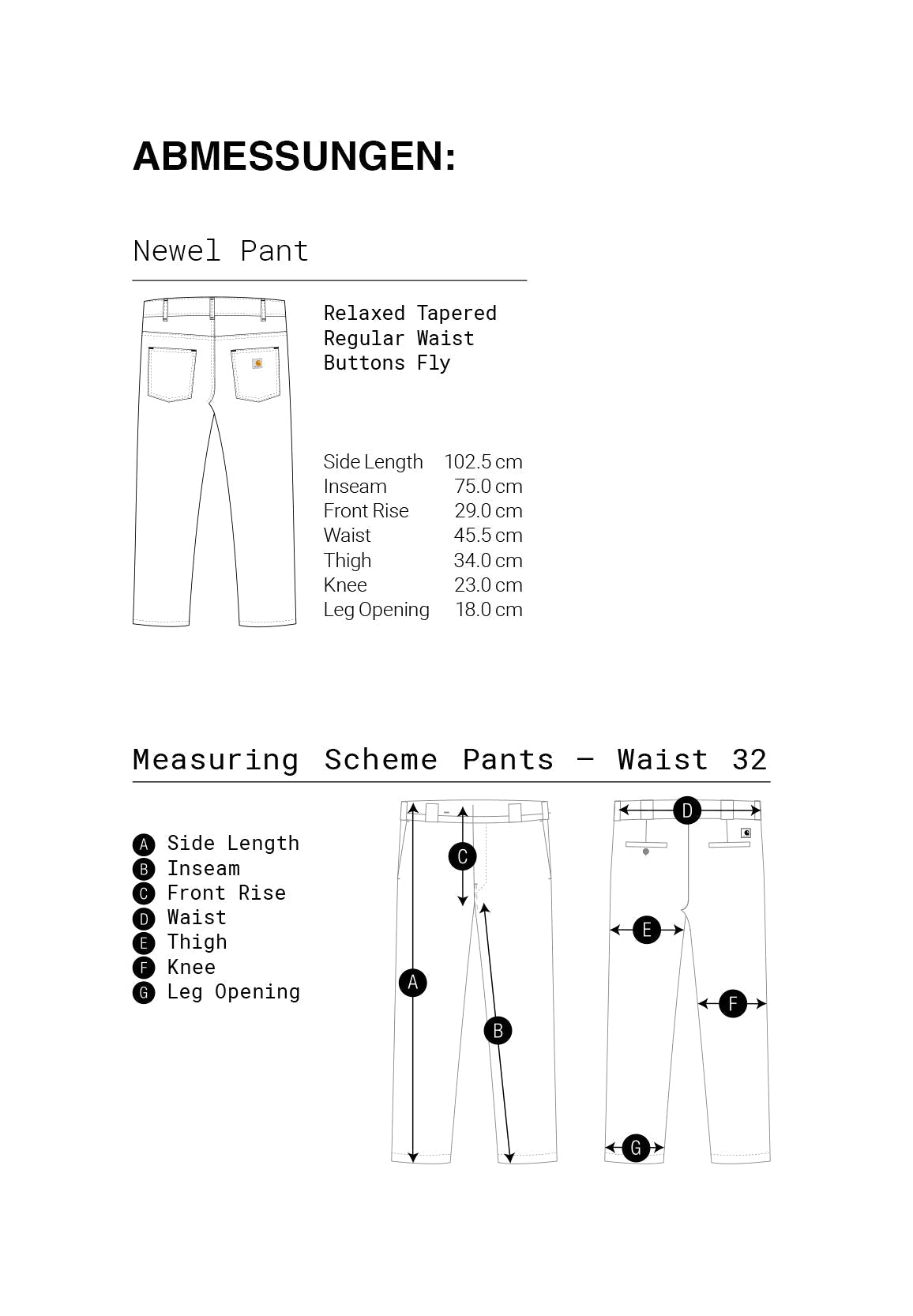 CARHARTT WIP - Newel Pant - BACKYARD