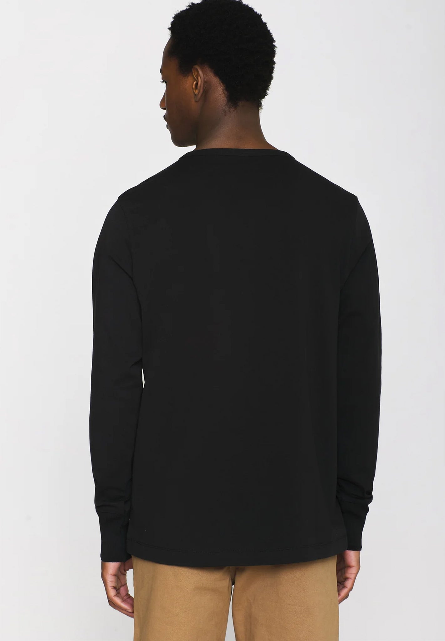 Knowledge Cotton - BO Long Sleeve Henley - BACKYARD