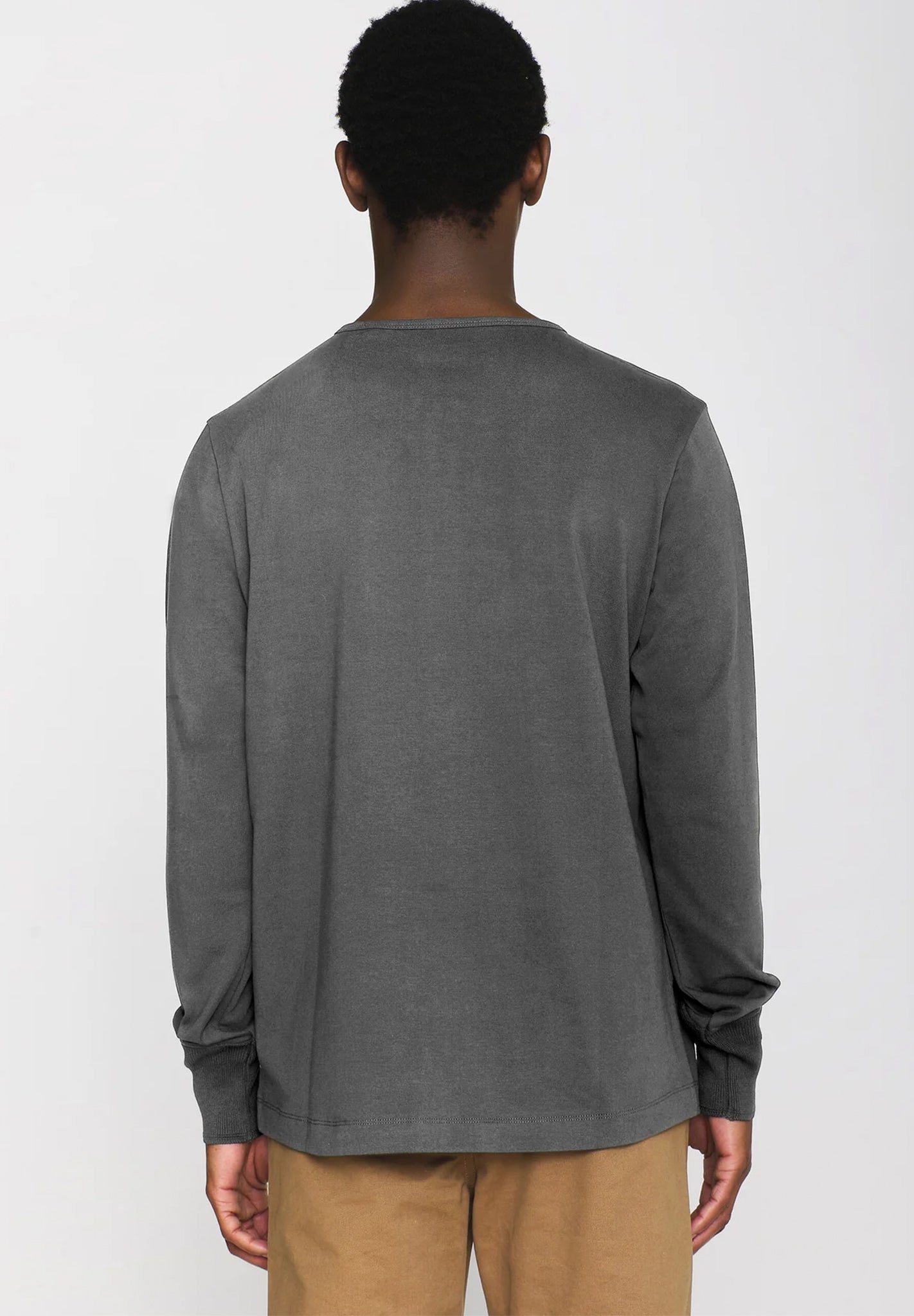 Knowledge Cotton - BO Long Sleeve Henley - BACKYARD