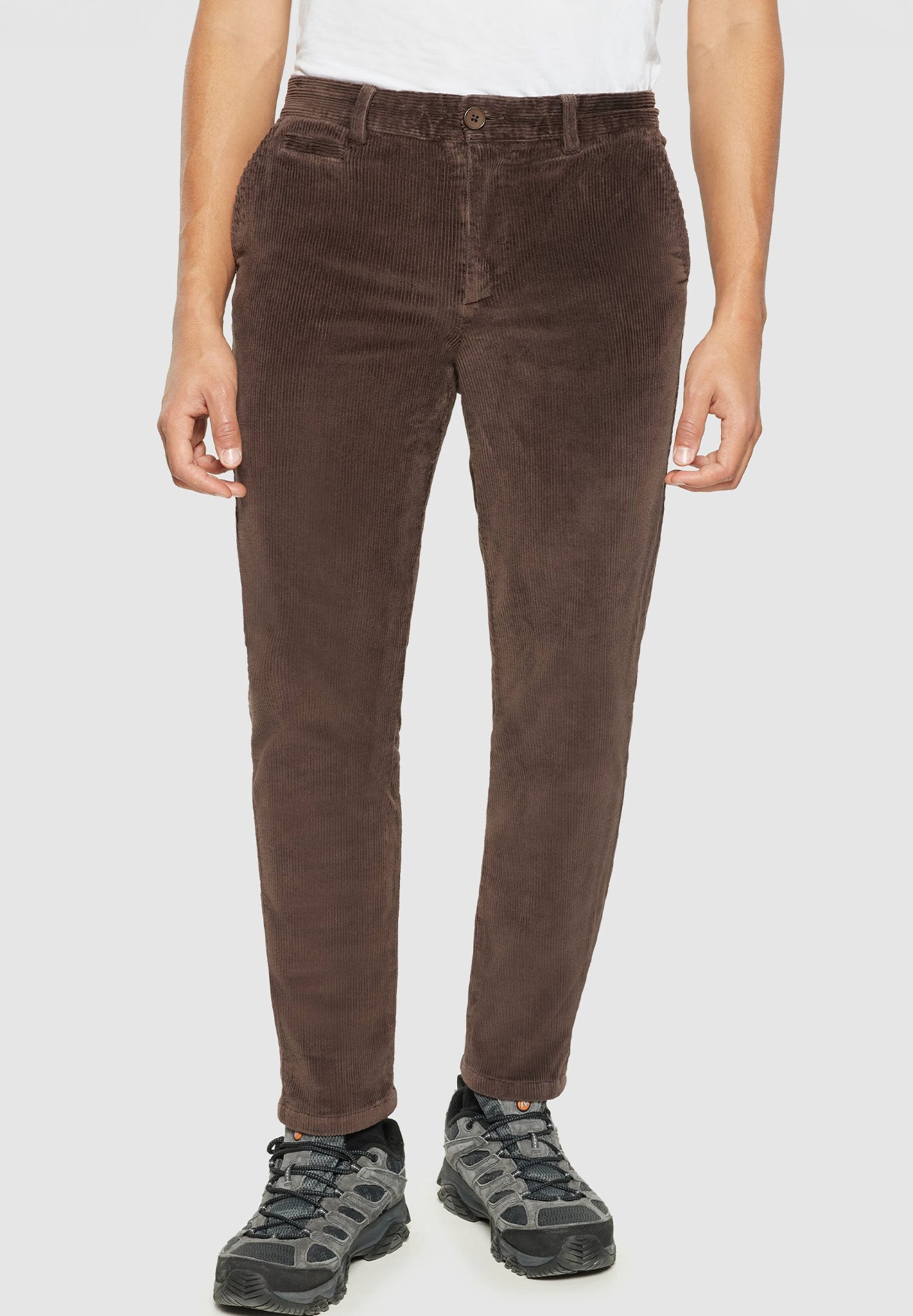 Knowledge Cotton - Chuck Regular Cord Chino Pants - BACKYARD