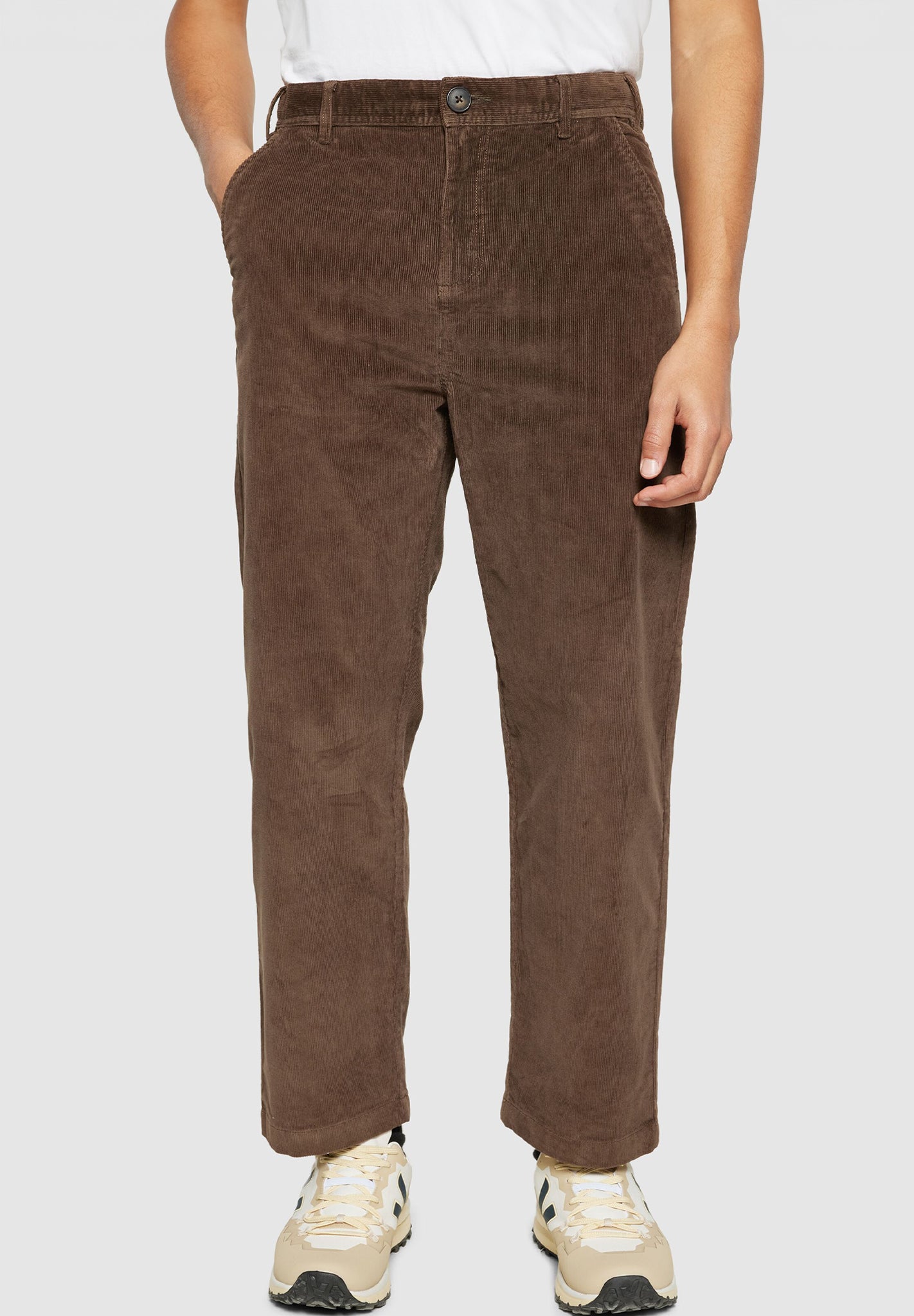 Knowledge Cotton - Flint Wide Cord Chino Pants - BACKYARD