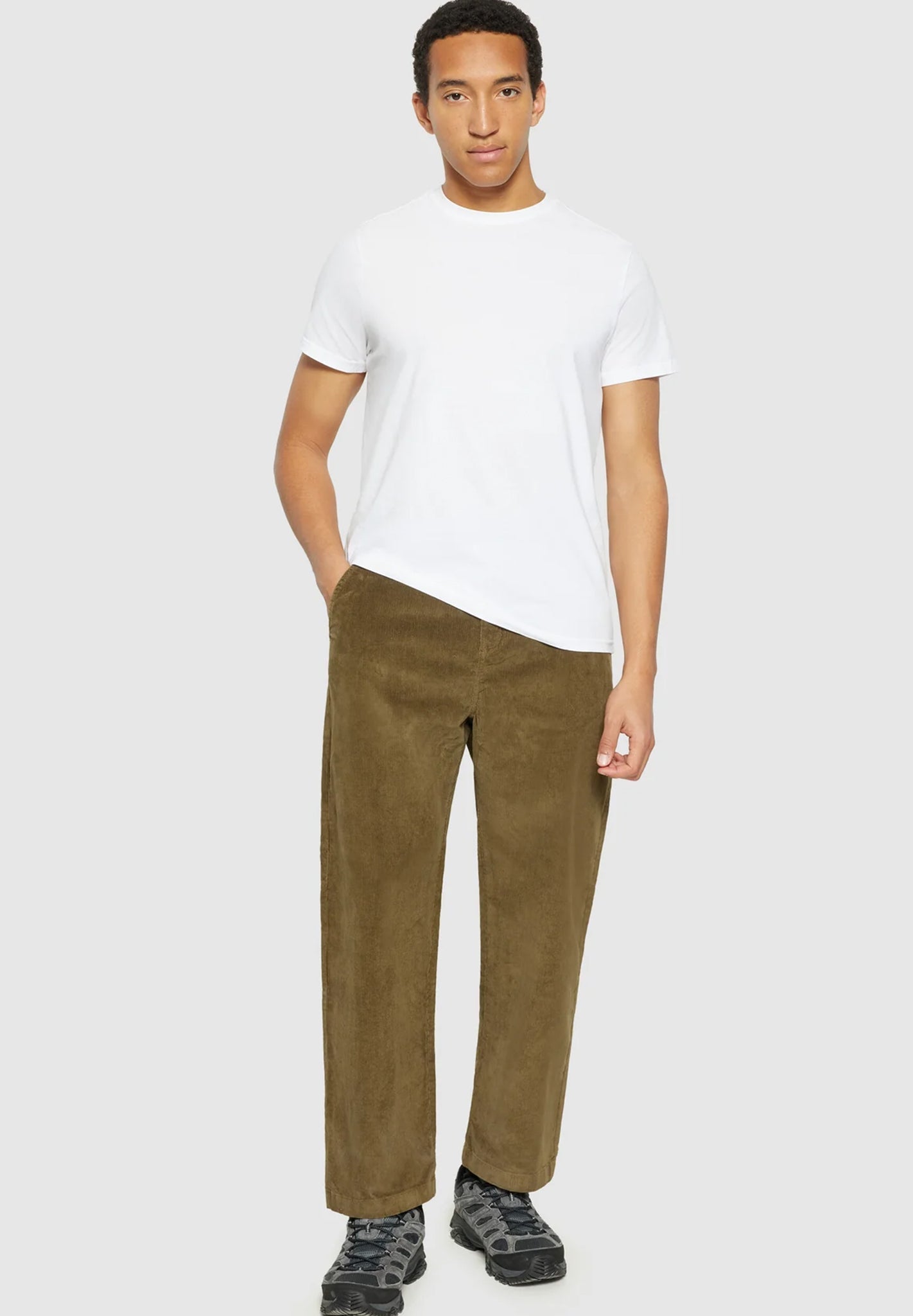 Knowledge Cotton - Flint Wide Cord Chino Pants - BACKYARD