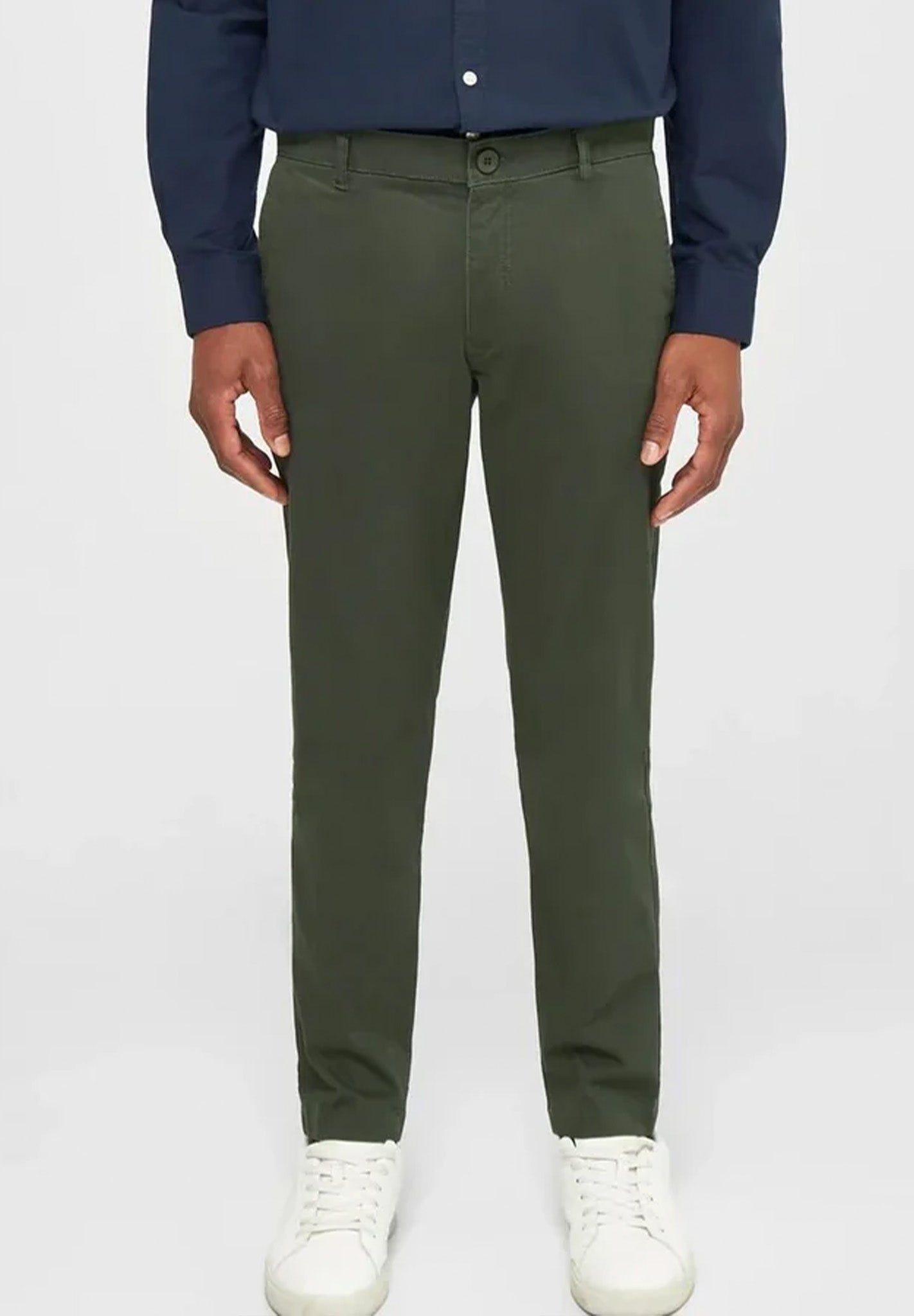 KNOWLEDGE COTTON-Luca Slim Twill Chino Pants - BACKYARD