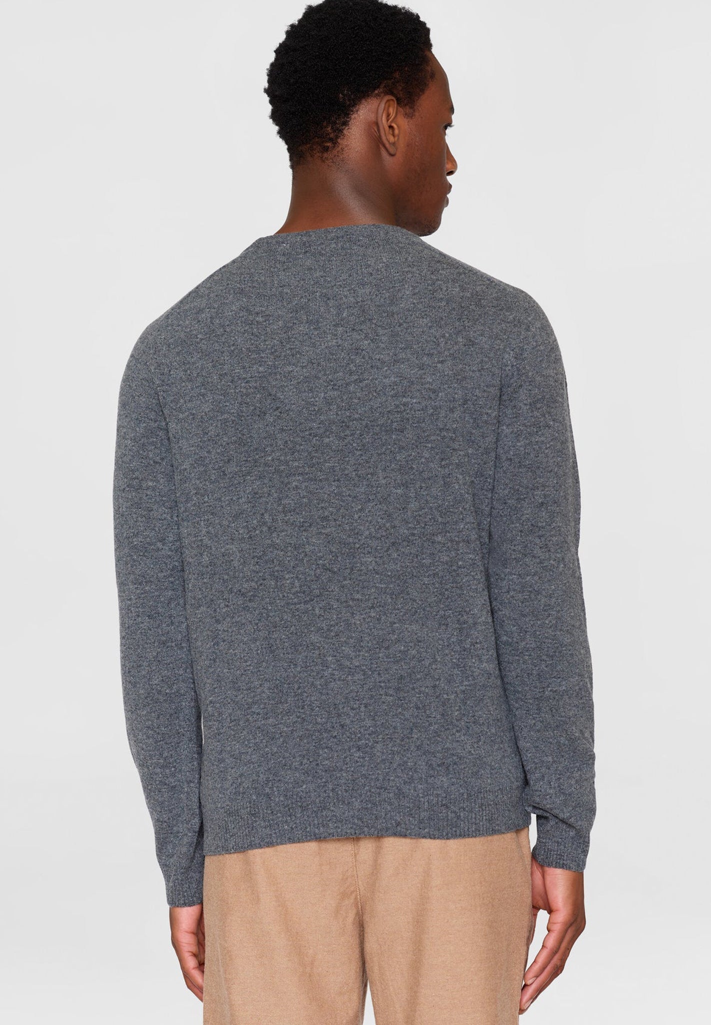 KNOWLEDGE COTTON - O - Neck Wool Knit - BACKYARD