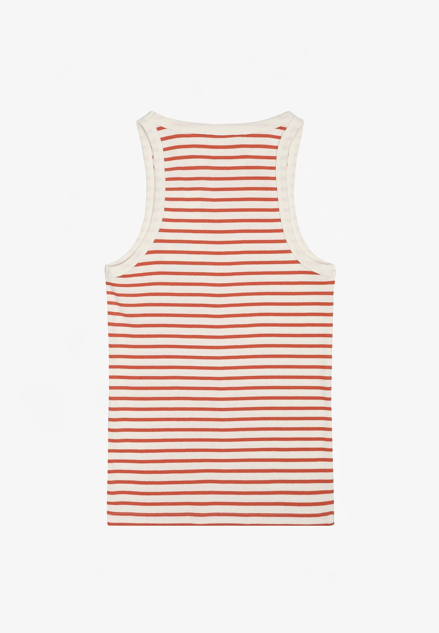 KNOWLEDGE COTTON - Striped Racer Rib Top - BACKYARD