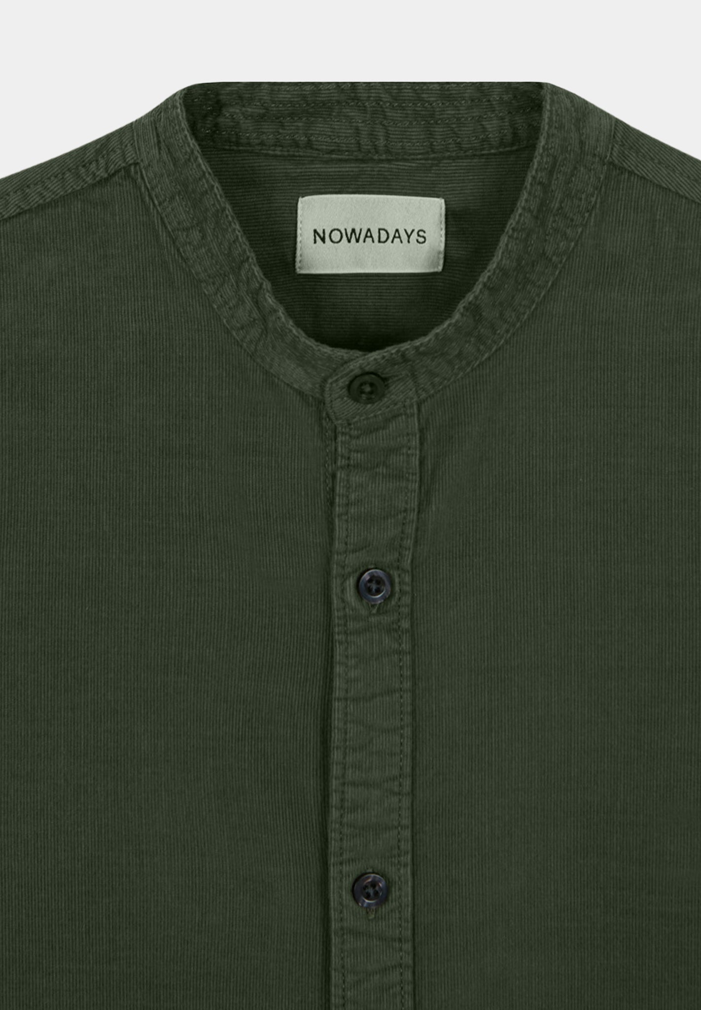 NOWADAYS - Garment Dyed Babycord Shirt - BACKYARD