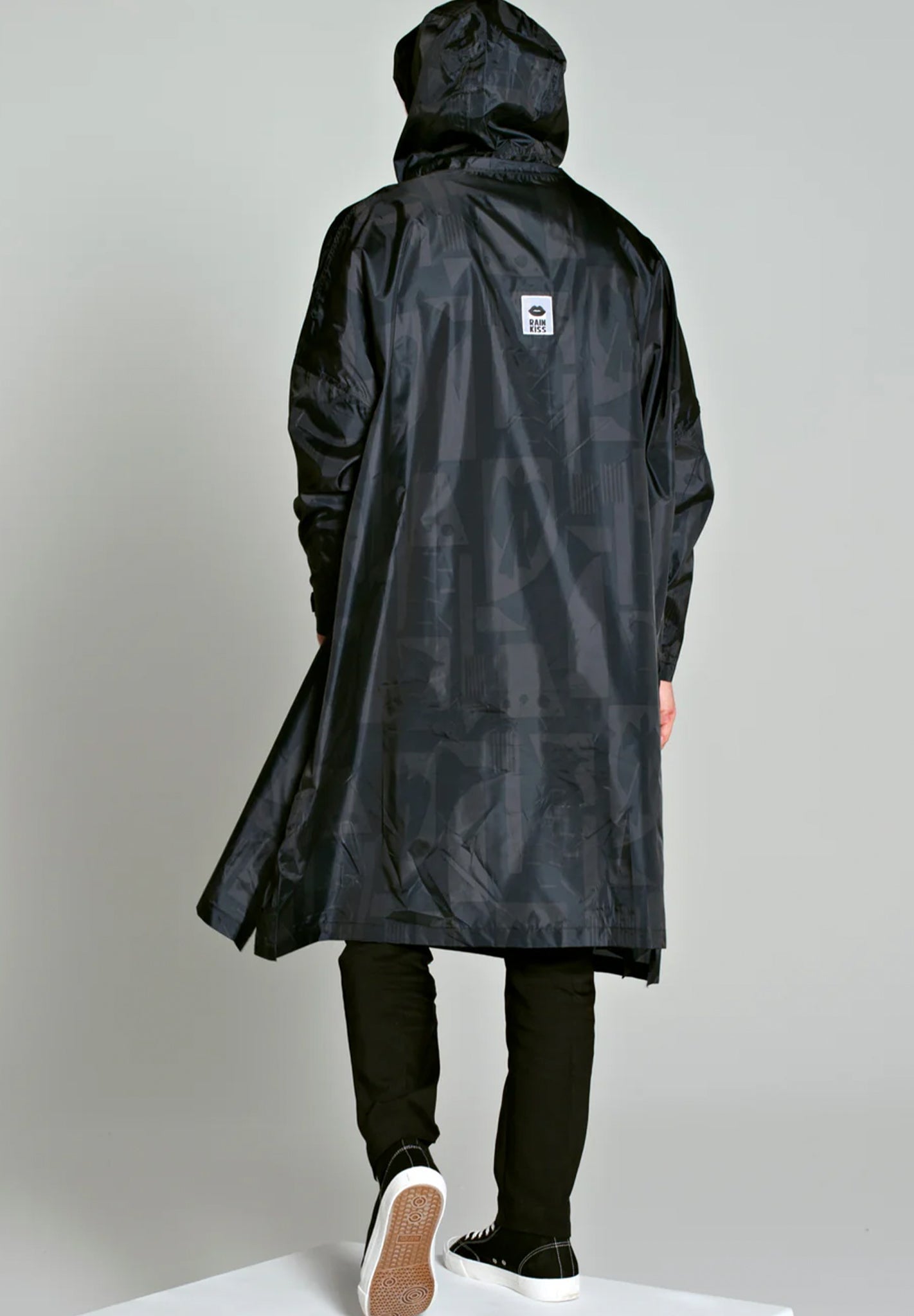 RAINKISS - Back to Black Art Camo Rain Poncho - BACKYARD