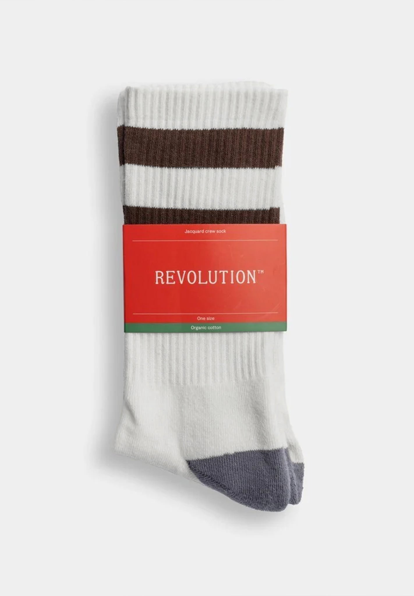 REVOLUTION - 8906 Jacquard Crew Socks - BACKYARD