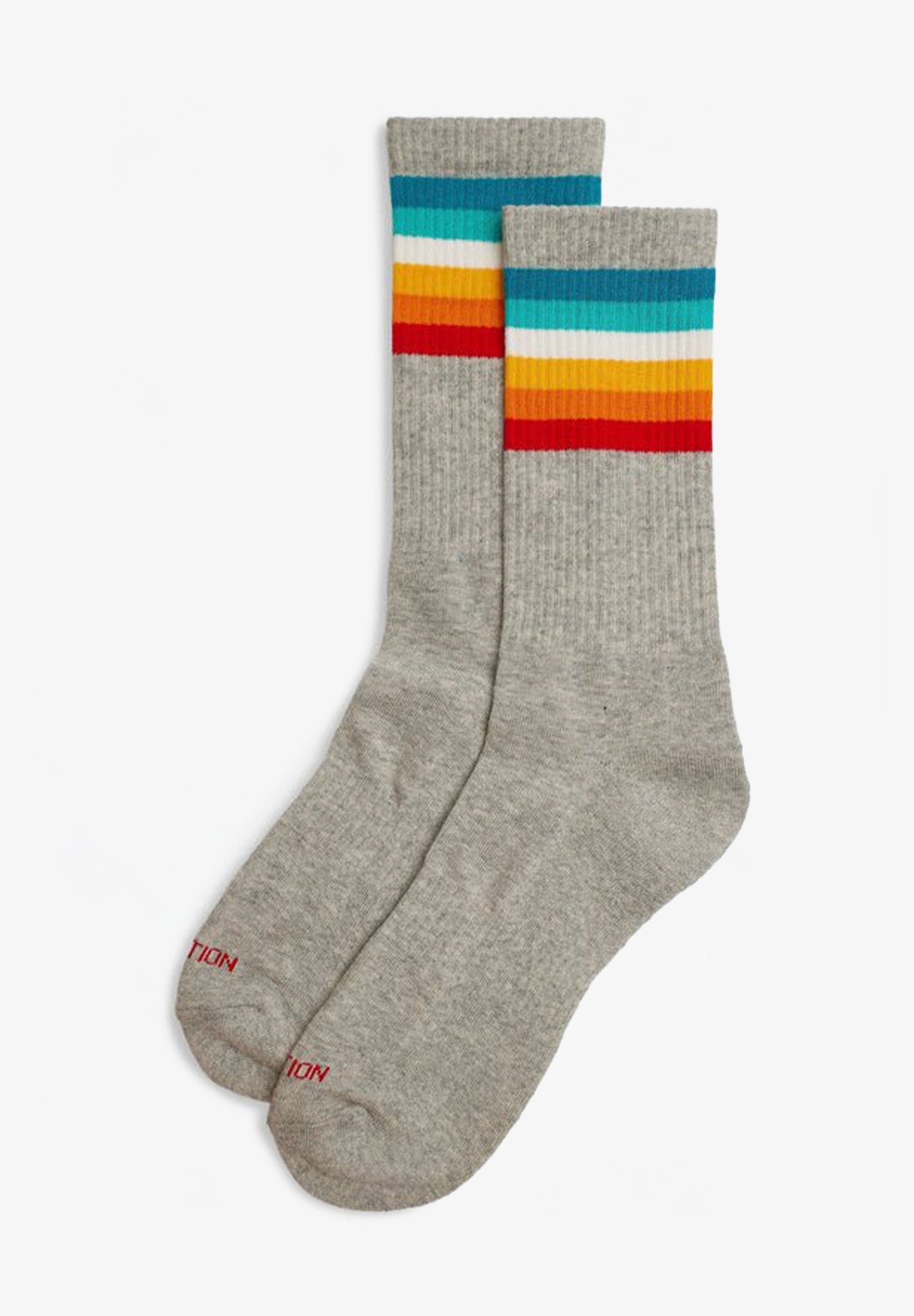 REVOLUTION - 8913 Jacquard Crew Socks - BACKYARD