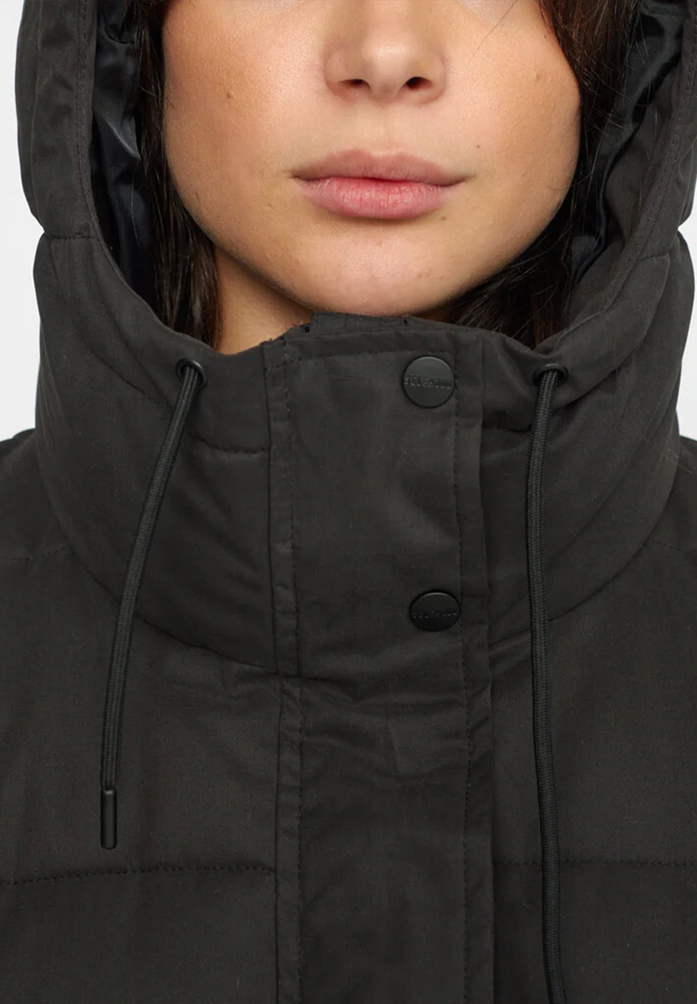 SELFHOOD - Hooded Puffer Coat - BACKYARD