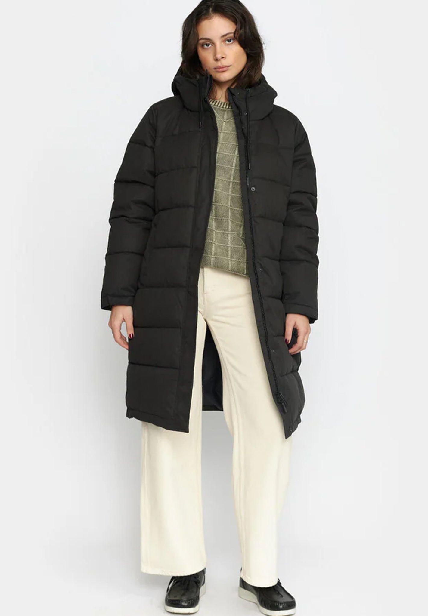 Black coat puffer on sale