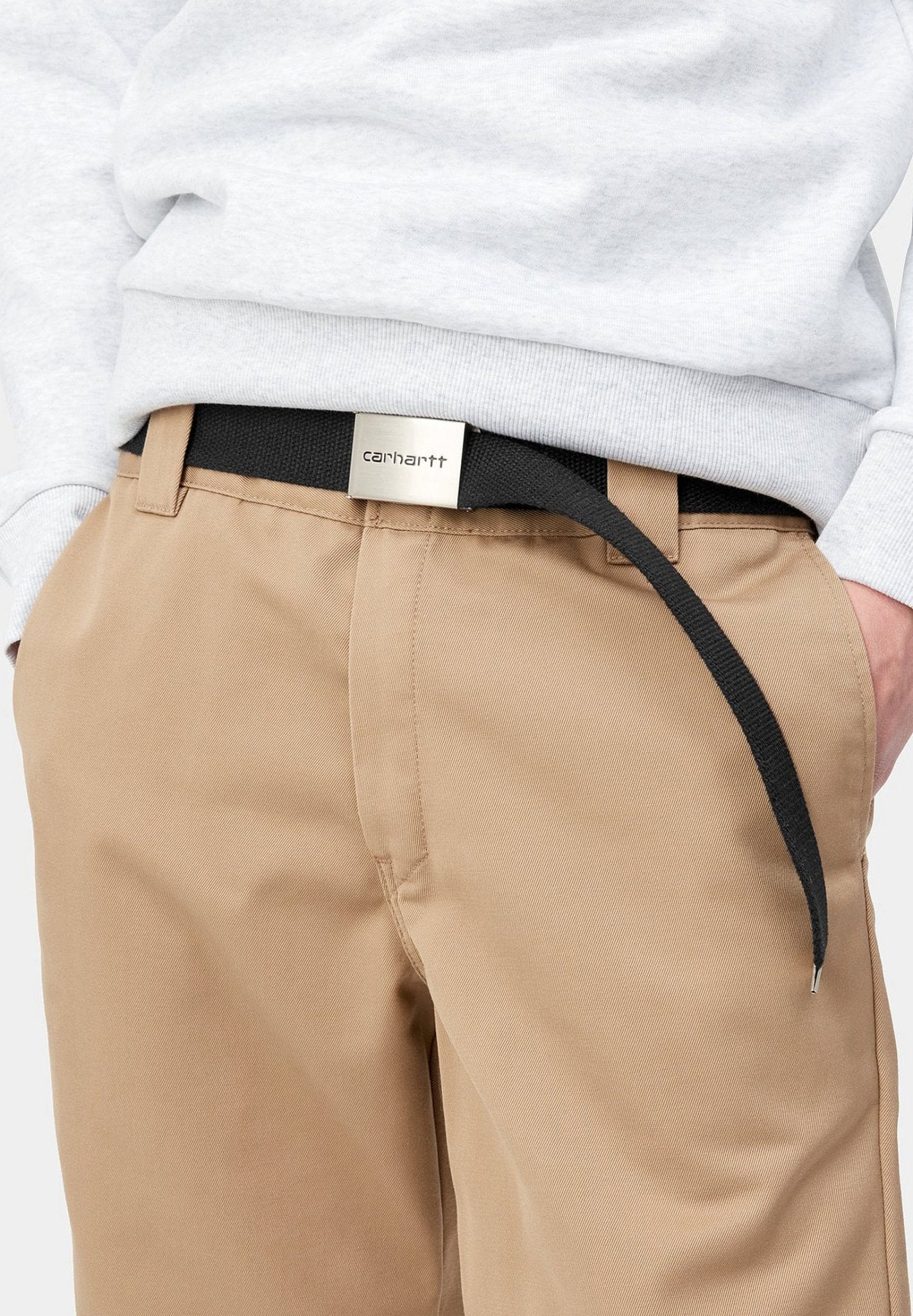 CARHARTT WIP-Clip Belt Chrome - BACKYARD