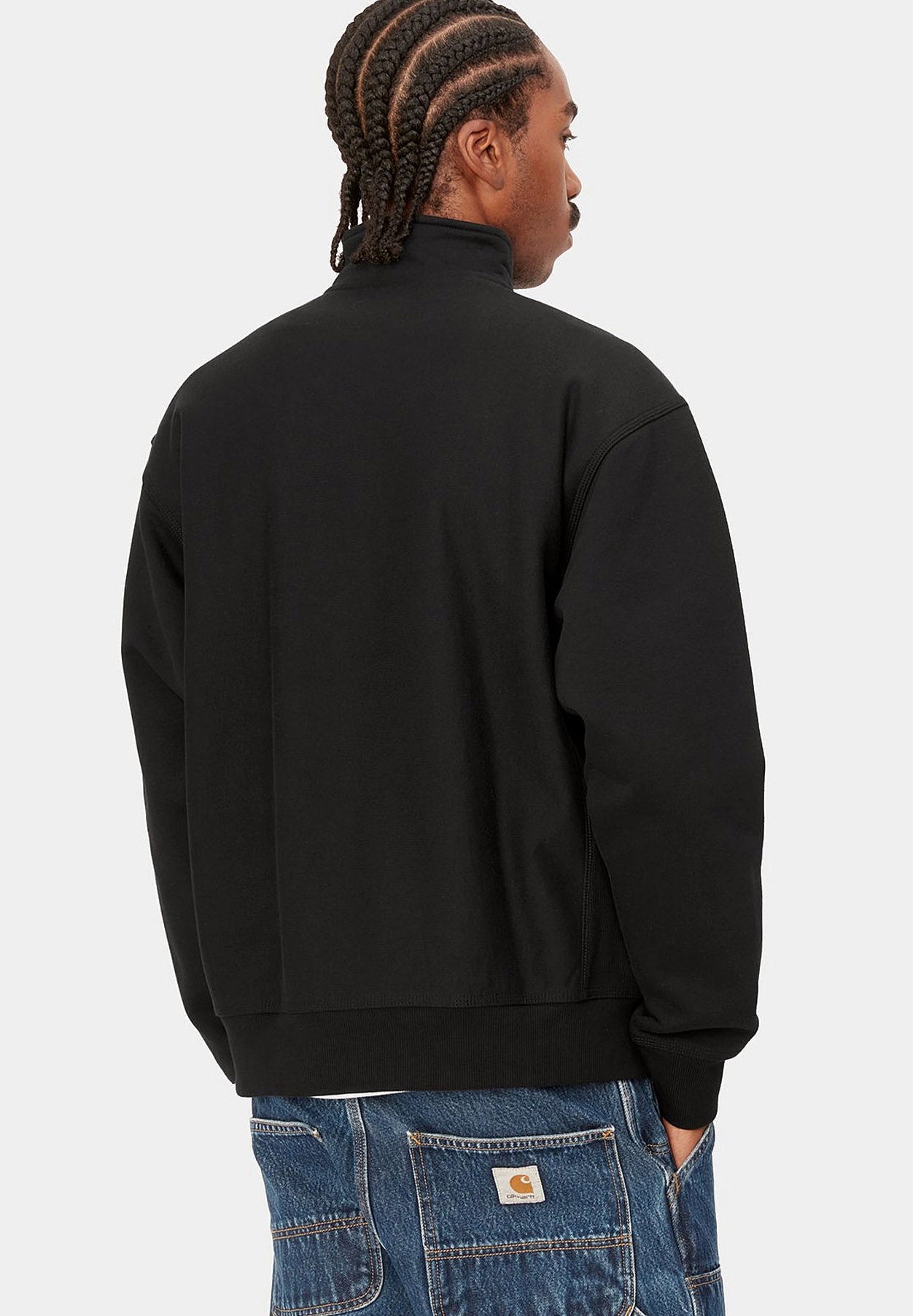 CARHARTT WIP-Half Zip American Script Sweat - BACKYARD