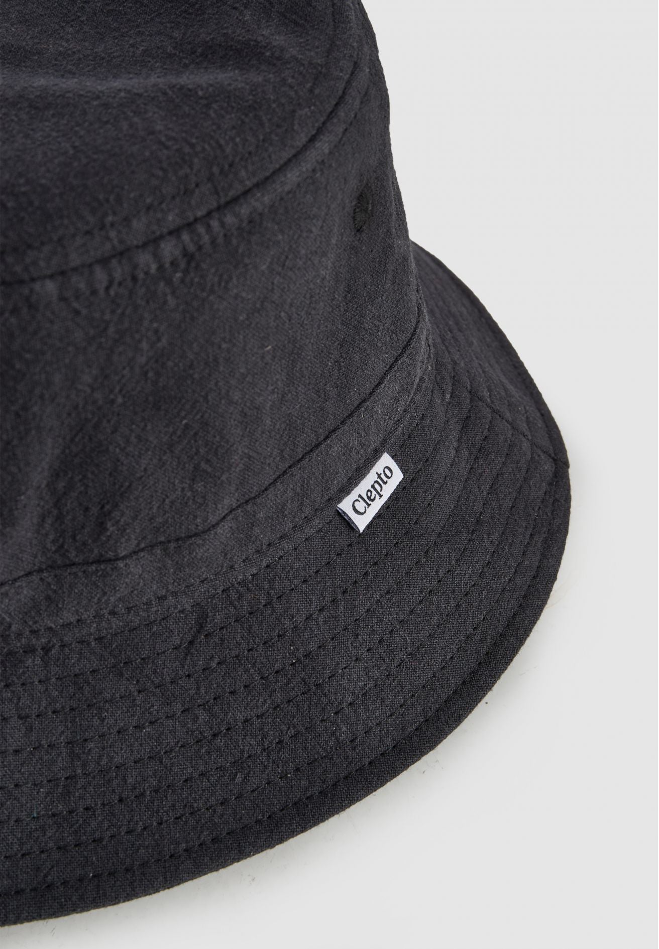 CLEPTOMANICX-Linen Bucket Hat - BACKYARD