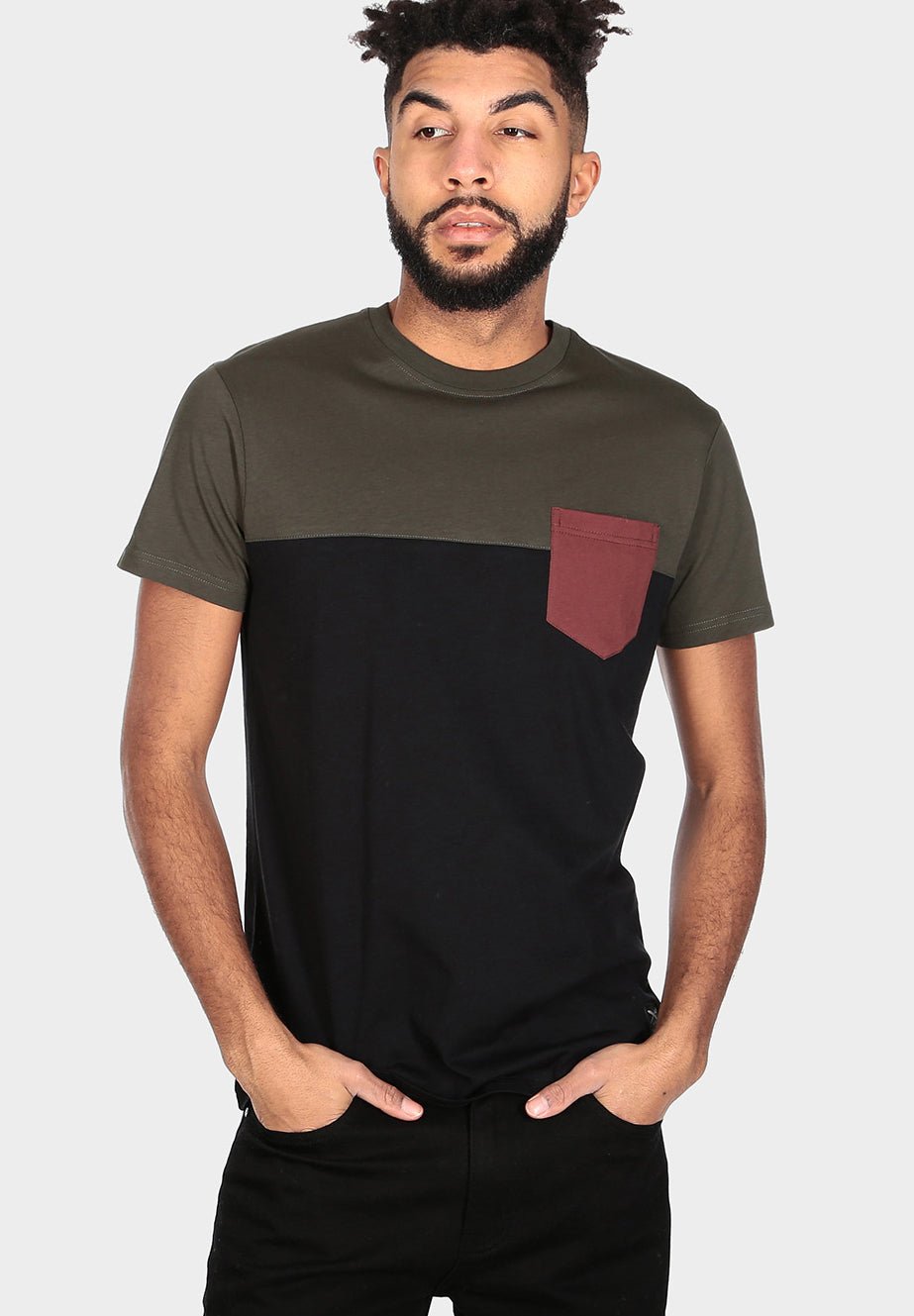 IRIEDAILY-Block Pocket Tee - BACKYARD