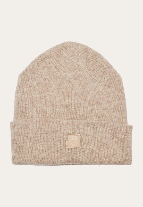 KNOWLEDGE COTTON-Double Layer Rib Wool Beanie - BACKYARD