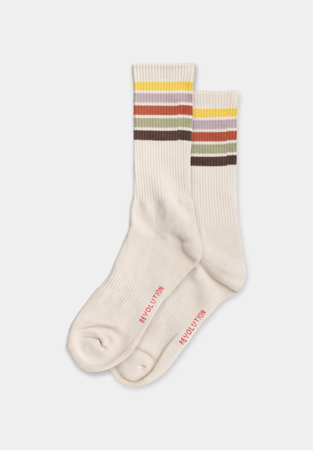 REVOLUTION-8904 Jacquard Crew Socks - BACKYARD