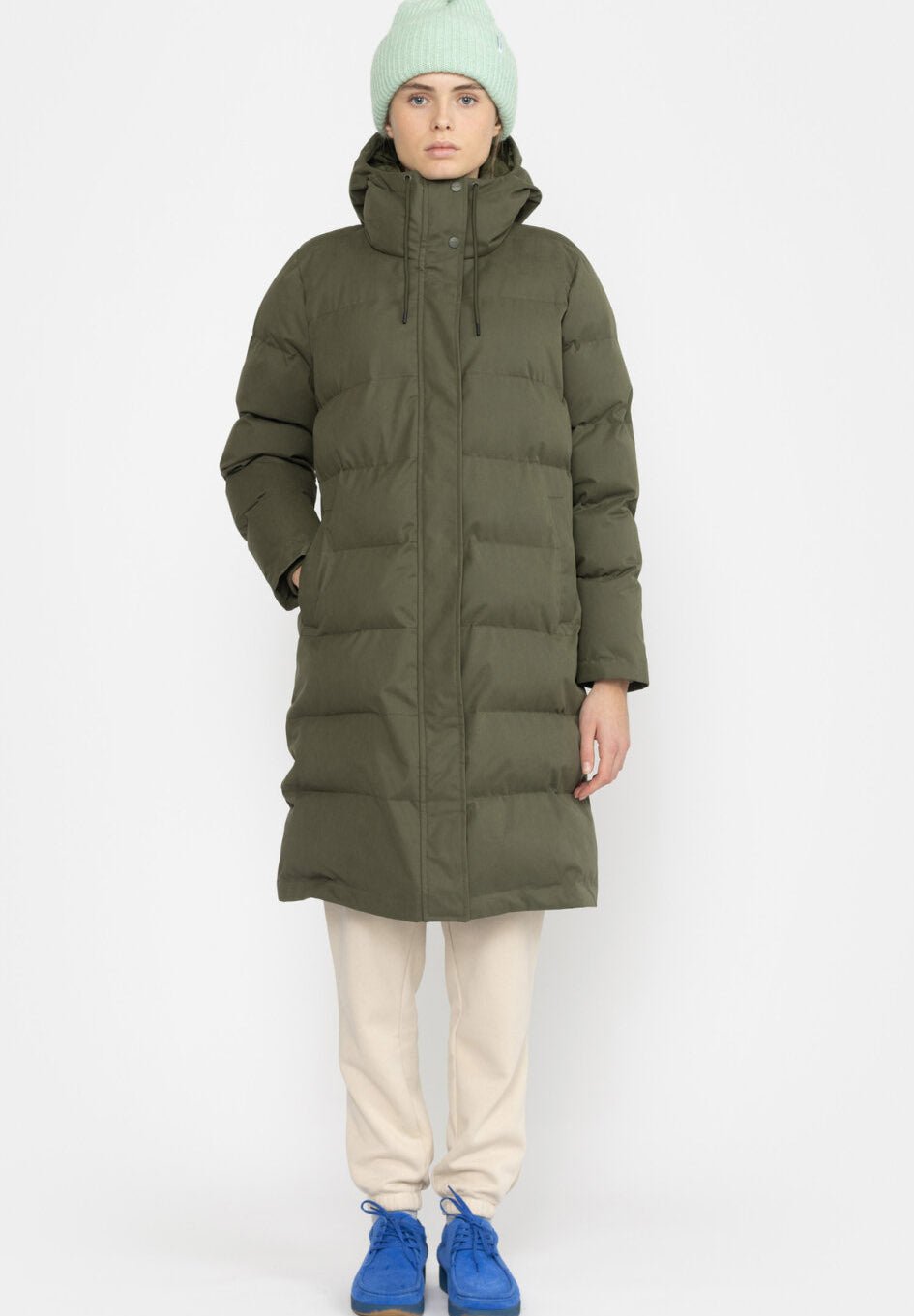 SELFHOOD-Hooded Puffer Coat - BACKYARD